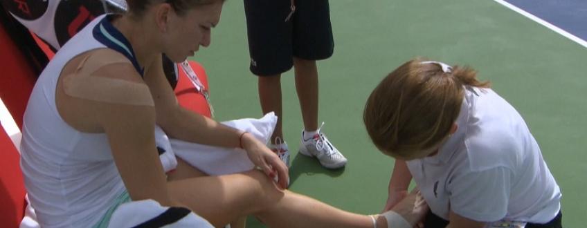 Simona Halep a părăsit turneul de la Dubai, încă din primul tur! A abandonat, la 1-6, 1-1 cu Alize Cornet